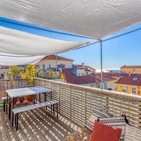 #9 Opera'S Duplex Panoramic Sea View Terrace & Ac 1Min To Beach Νίκαια Εξωτερικό φωτογραφία