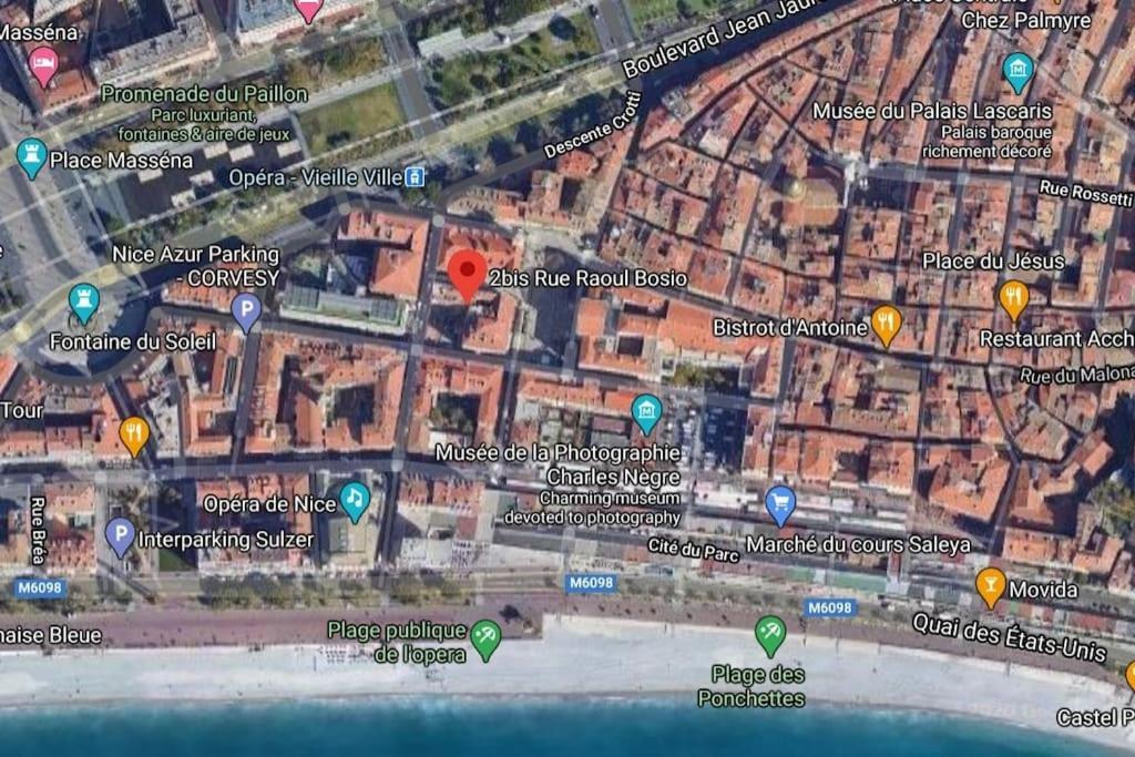 #9 Opera'S Duplex Panoramic Sea View Terrace & Ac 1Min To Beach Νίκαια Εξωτερικό φωτογραφία