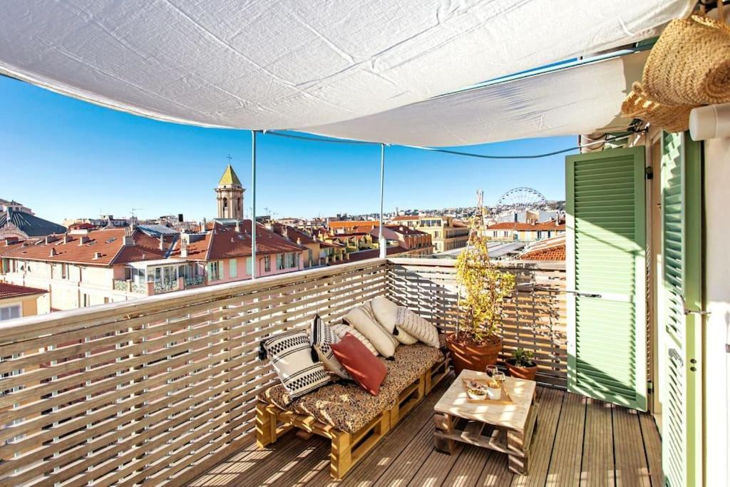 #9 Opera'S Duplex Panoramic Sea View Terrace & Ac 1Min To Beach Νίκαια Εξωτερικό φωτογραφία